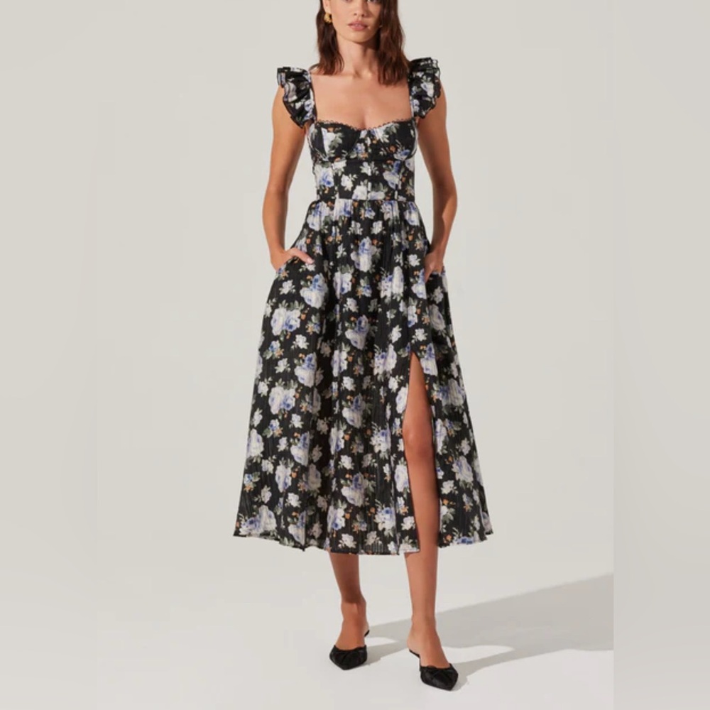 ASTR Floral Bustier for Wedding Guest Dress